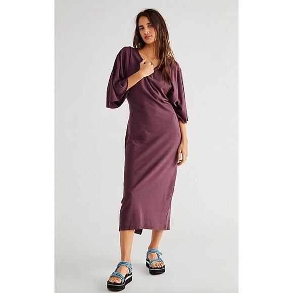 Free People Skylar Maxi Dress - L - Plum Jam - Picture 1 of 4